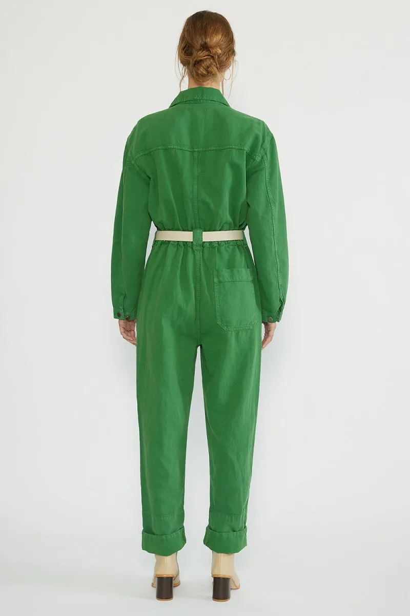 Kingsley Utility Jumpsuit in Juniper