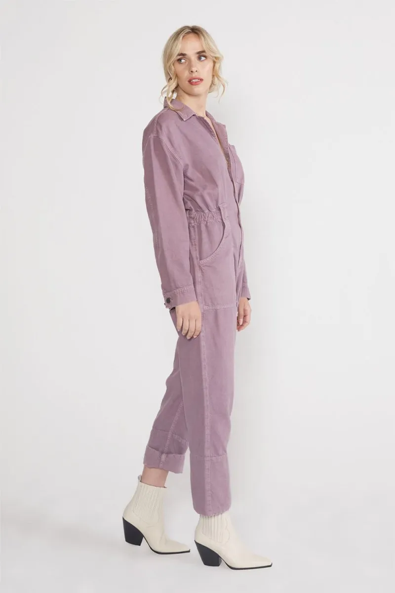 Kingsley Utility Jumpsuit - Purple Dove