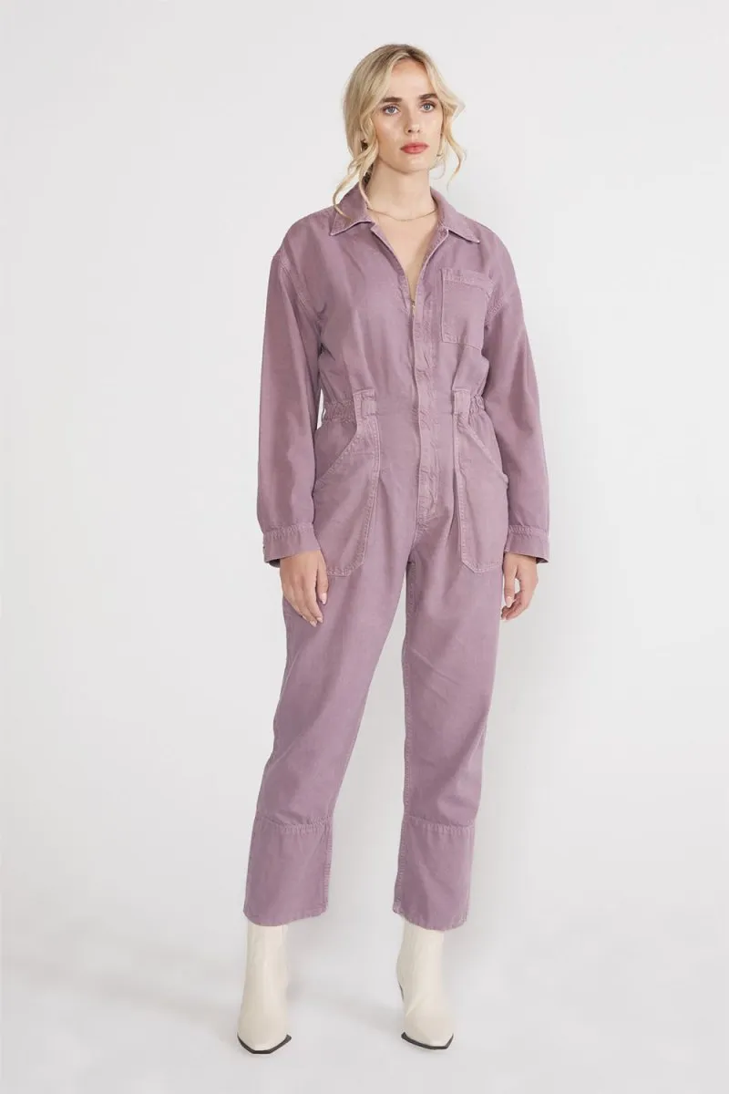 Kingsley Utility Jumpsuit - Purple Dove