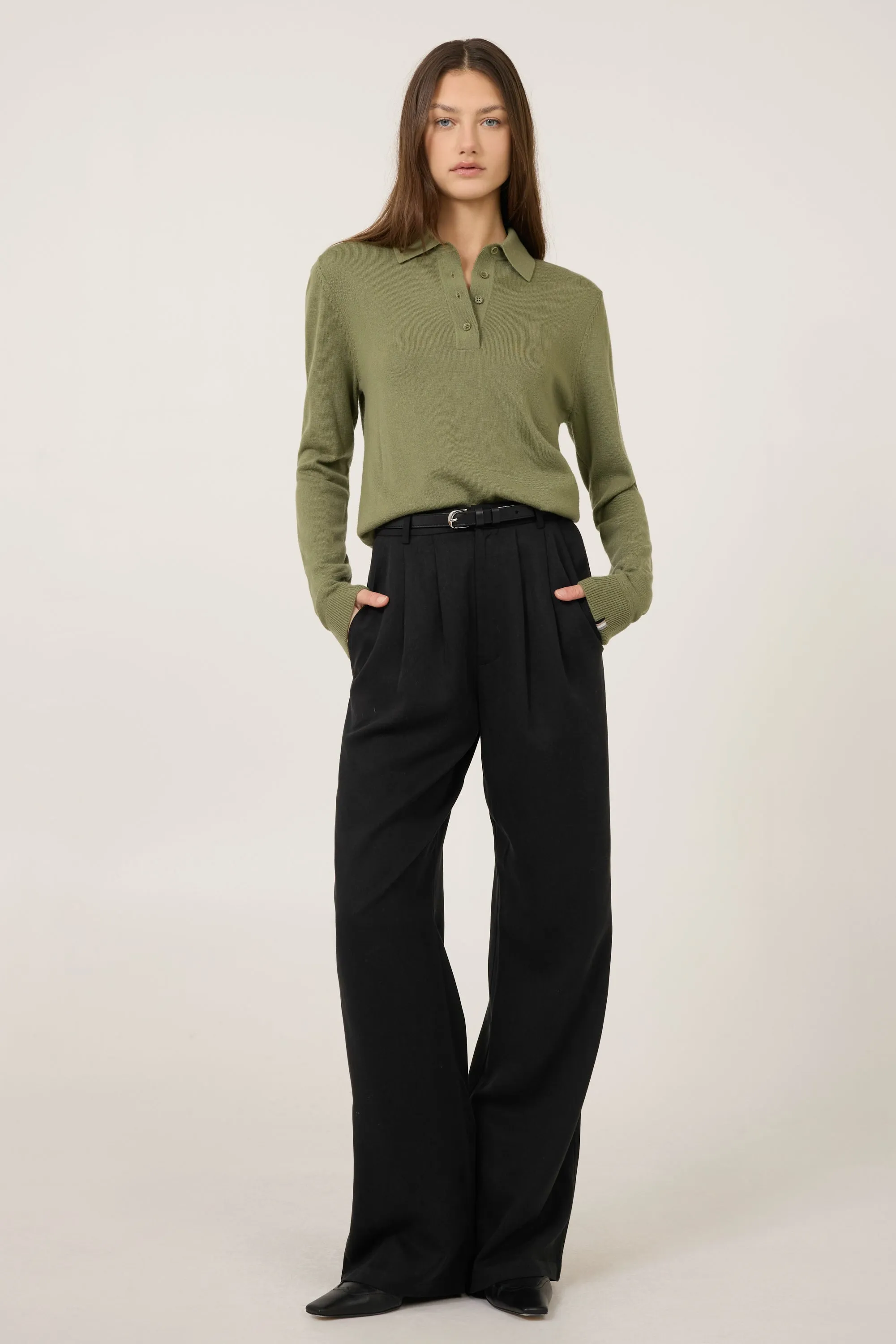 Laguna Merino Polo - Sage
