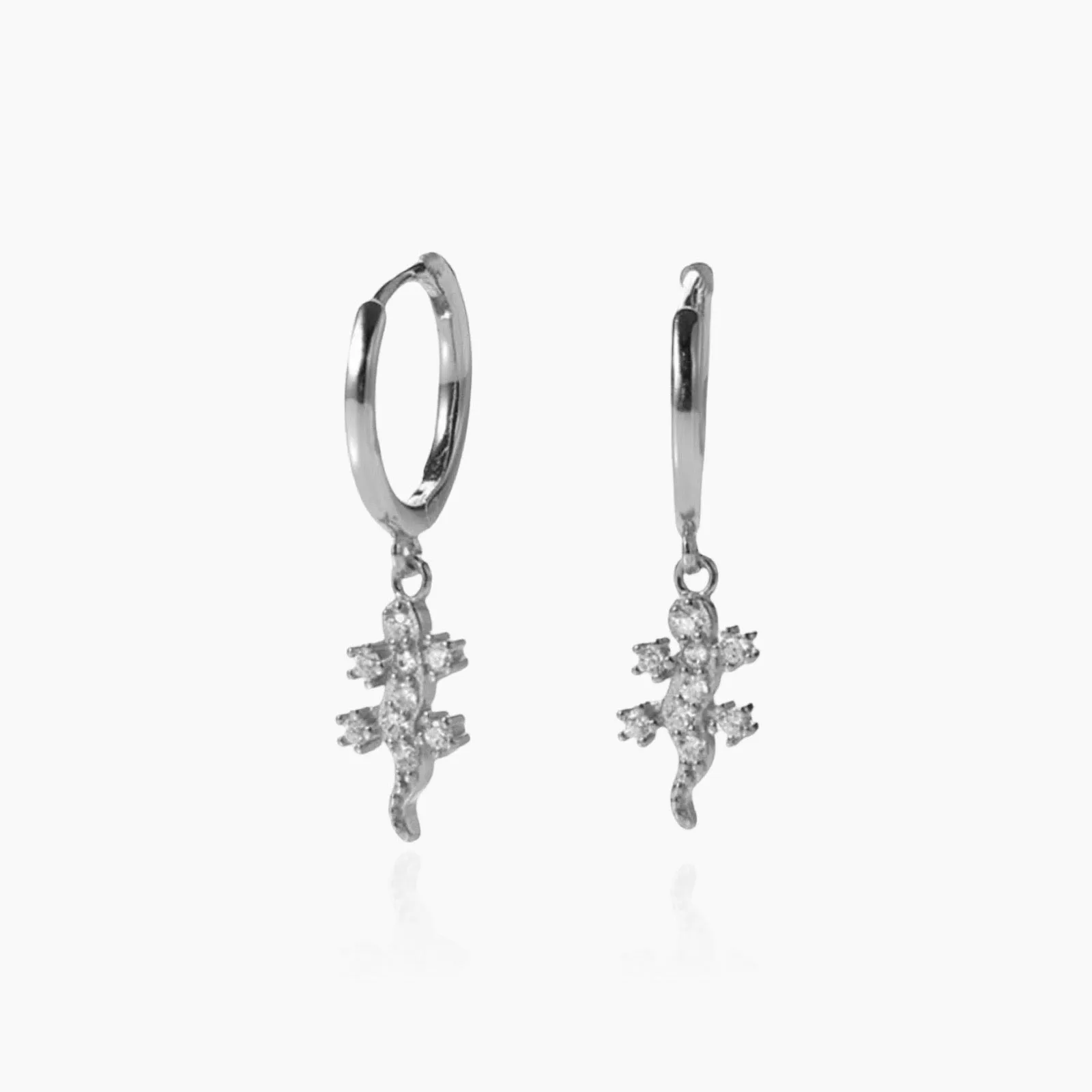 Lizard Earrings 925 Silver
