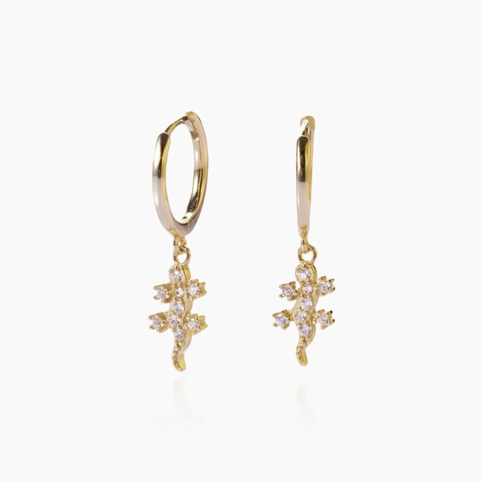 Lizard Earrings 925 Silver