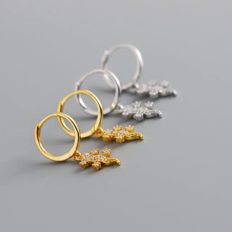 Lizard Earrings 925 Silver