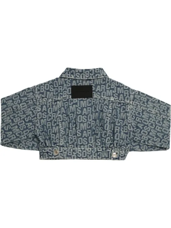 Marc Jacobs   Cotton denim jacquard cropped jacket 