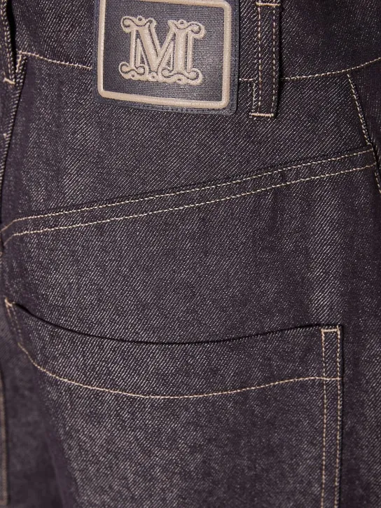 Max Mara   Centro denim high rise cargo wide jeans 