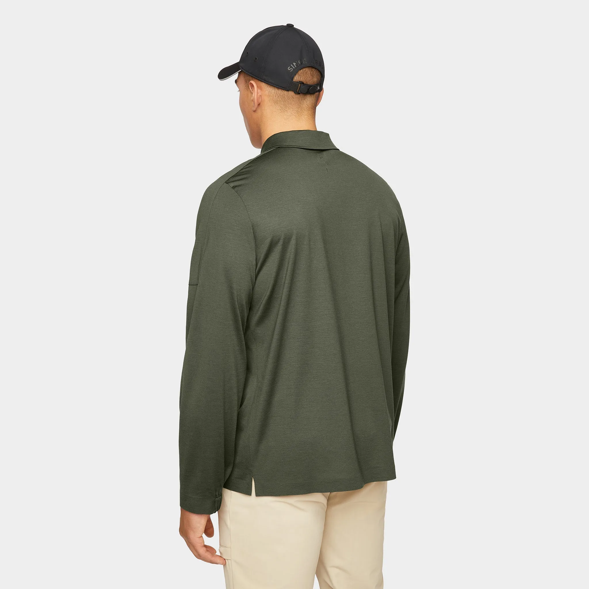 Merino LS Zip Polo