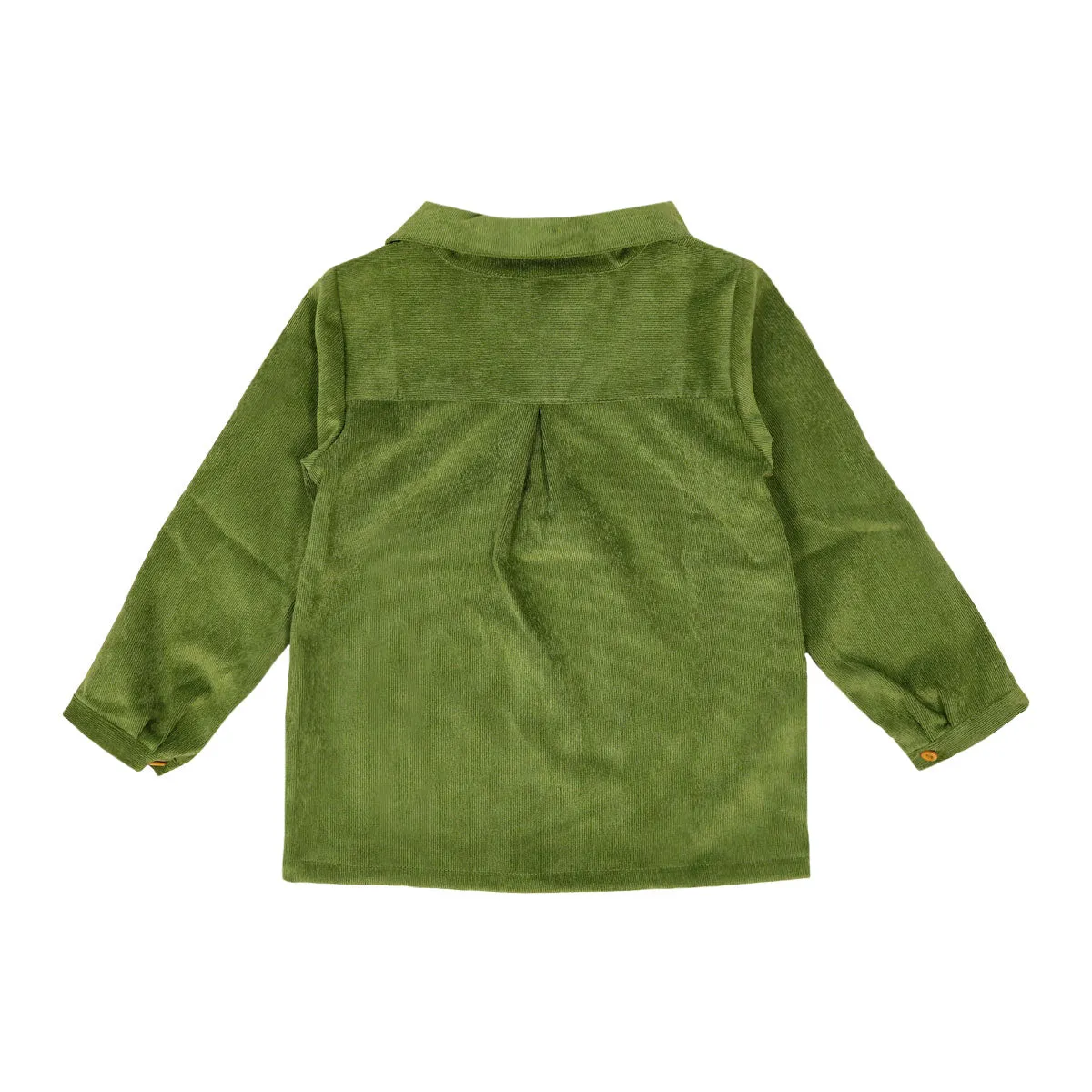 Milos Olive Corduroy Polo Shirt