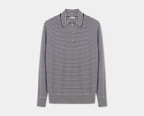 Navy/Ecru Riviera 3 Button Polo