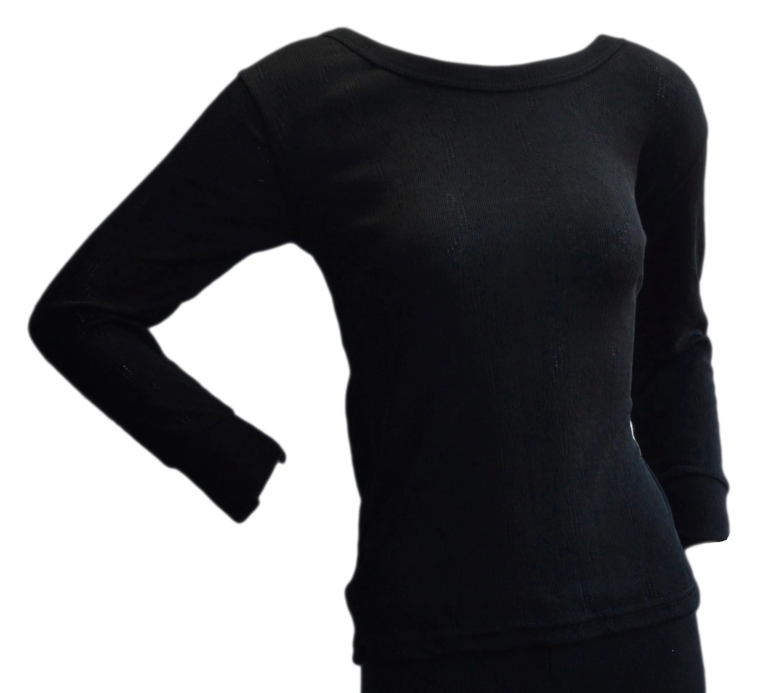 OCTAVE Womens Wind Trap Thermal Underwear Long Sleeve T-Shirt/Vest/Top - Pack of 6