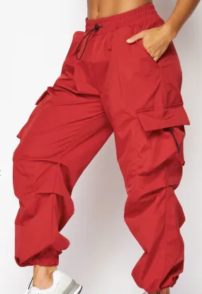 Parachute Ruched Cargo Pocket Jogger