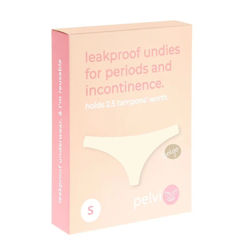 PELVI Leakproof Underwear Bikini Beige S
