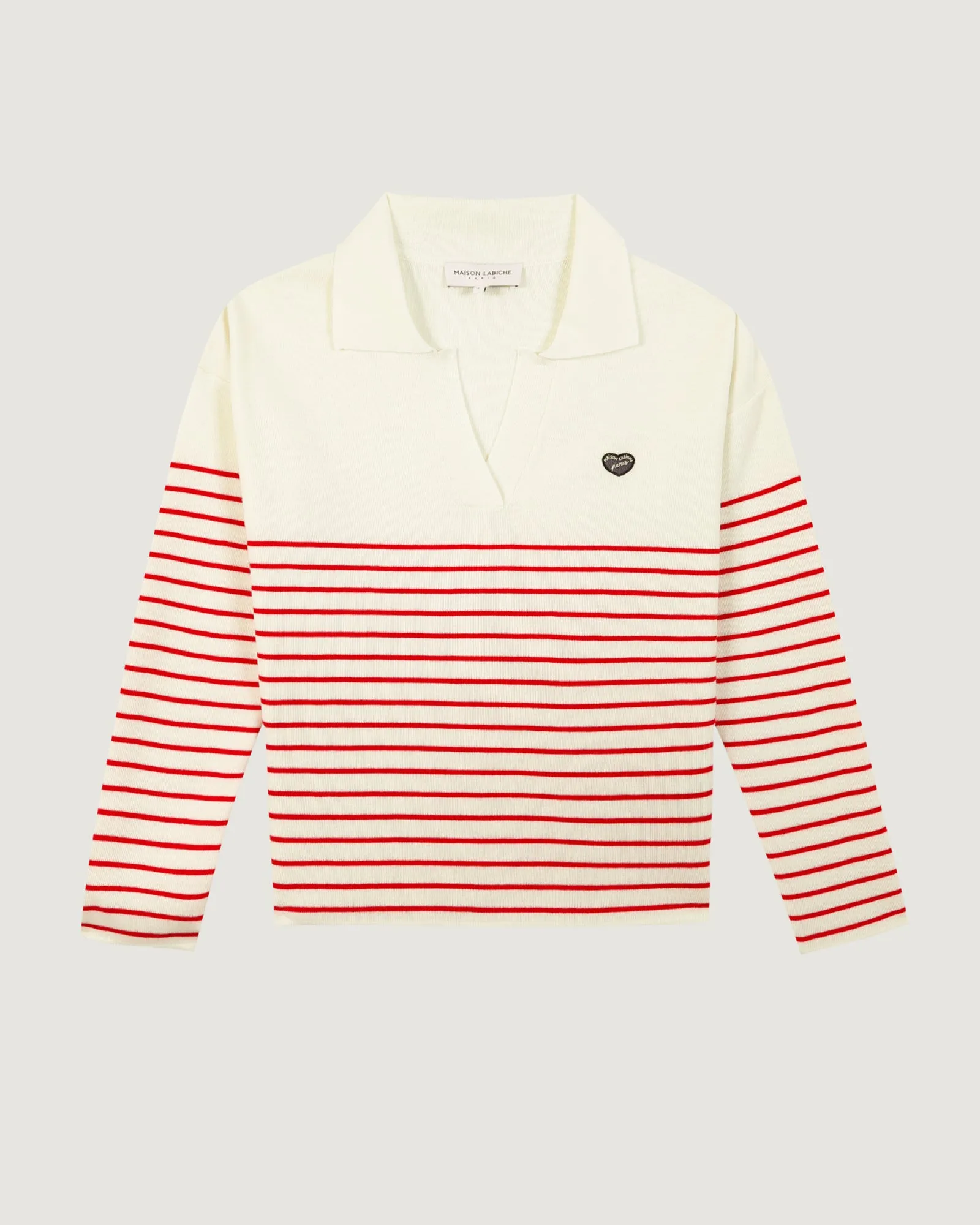 "Patch Coeur" mondovie wool sweater