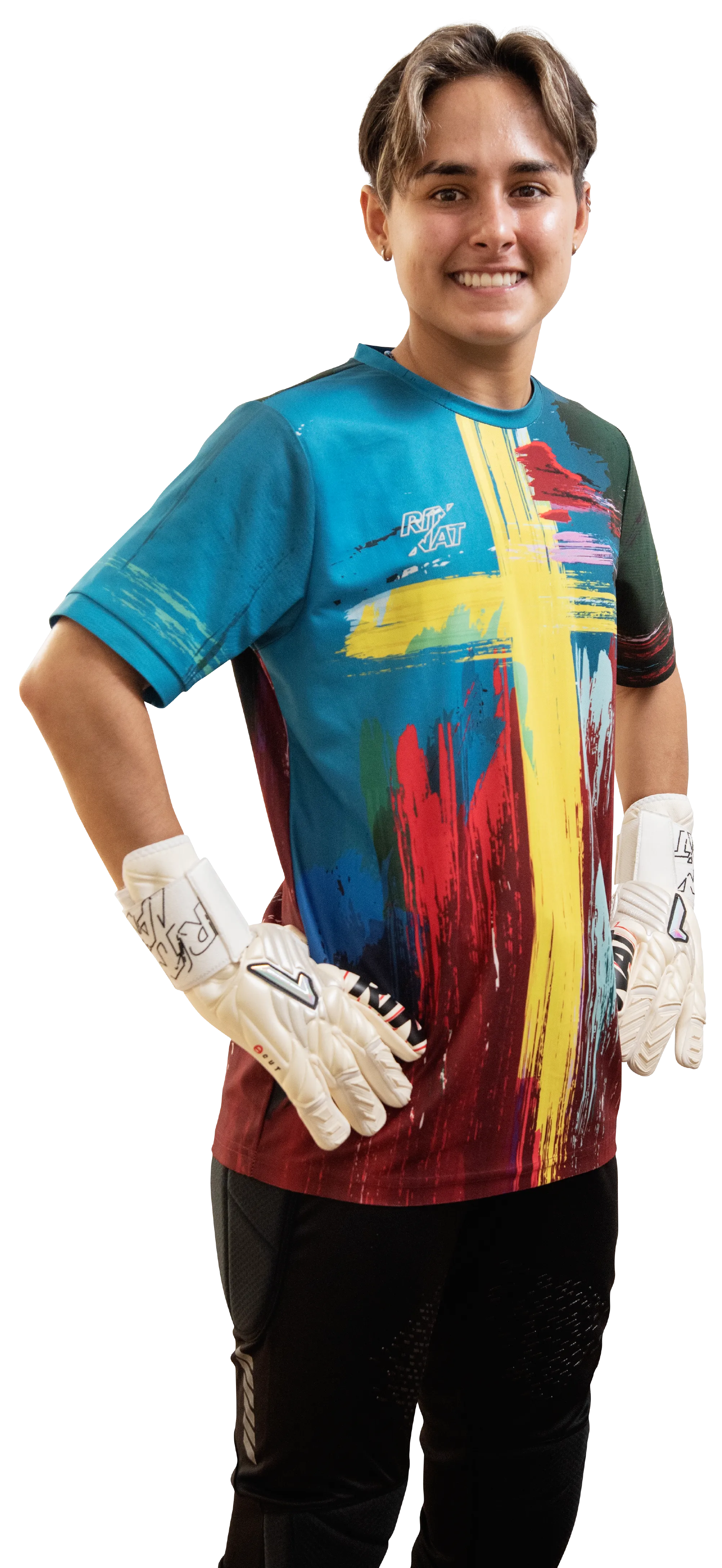 Rinat MILAN Short-Sleeve Goalkeeper Jersey with Free Number