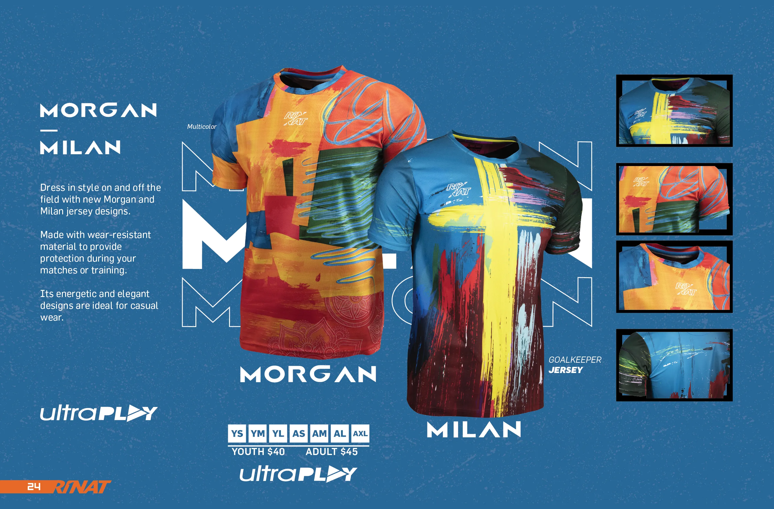 Rinat MORGAN Short-Sleeve Goalkeeper Jersey with Free Number