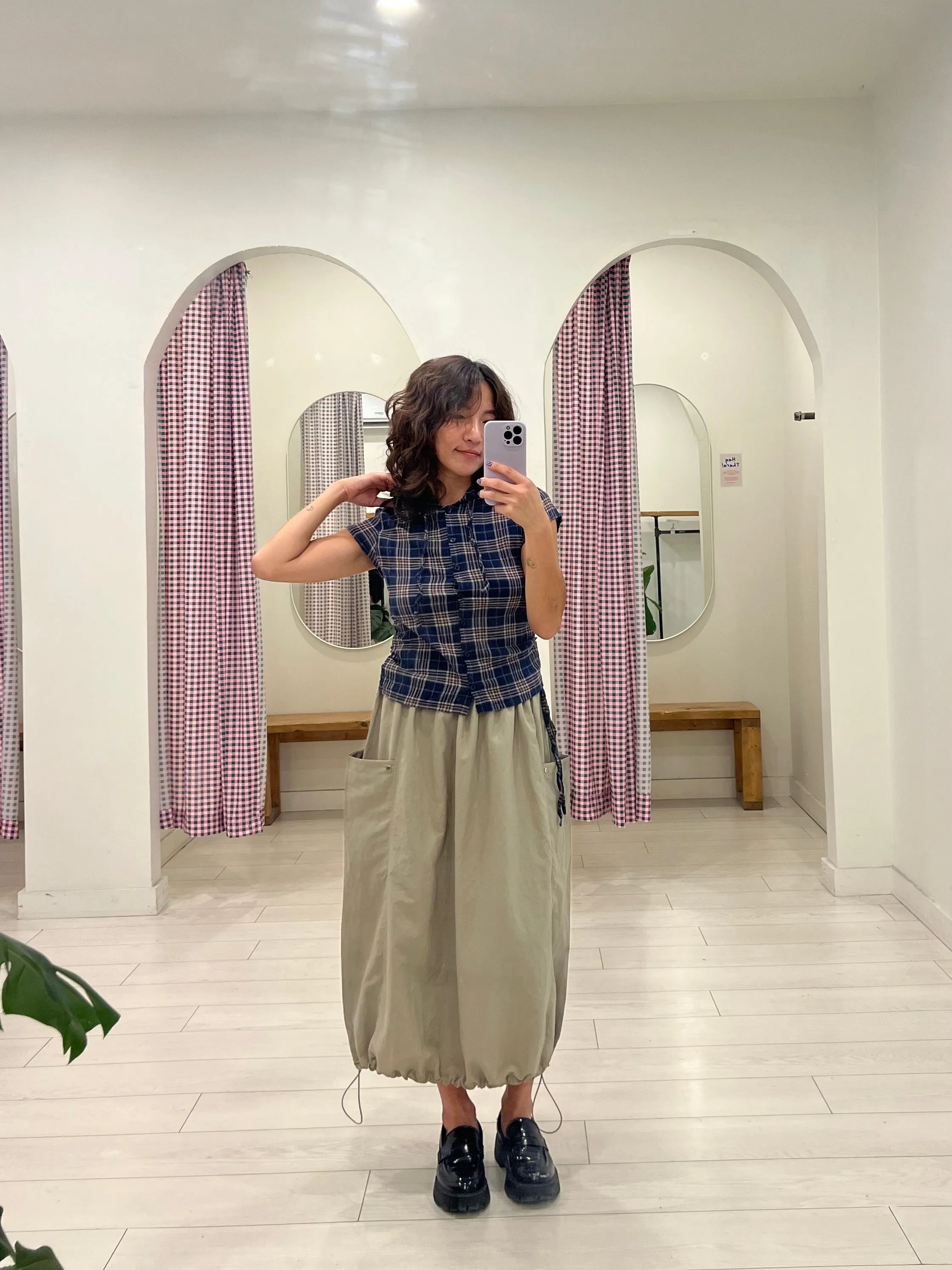 ROHA Balloon midi skirt