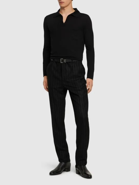 Saint Laurent   Wool polo shirt 