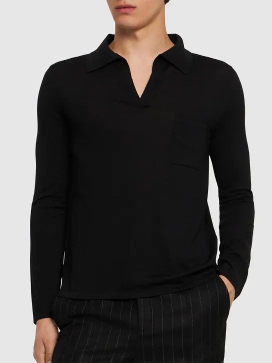Saint Laurent   Wool polo shirt 