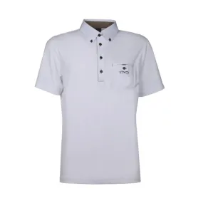 SHORT SLEEVED PIQUET COMPETITION POLO AMAX ANIMO Men White