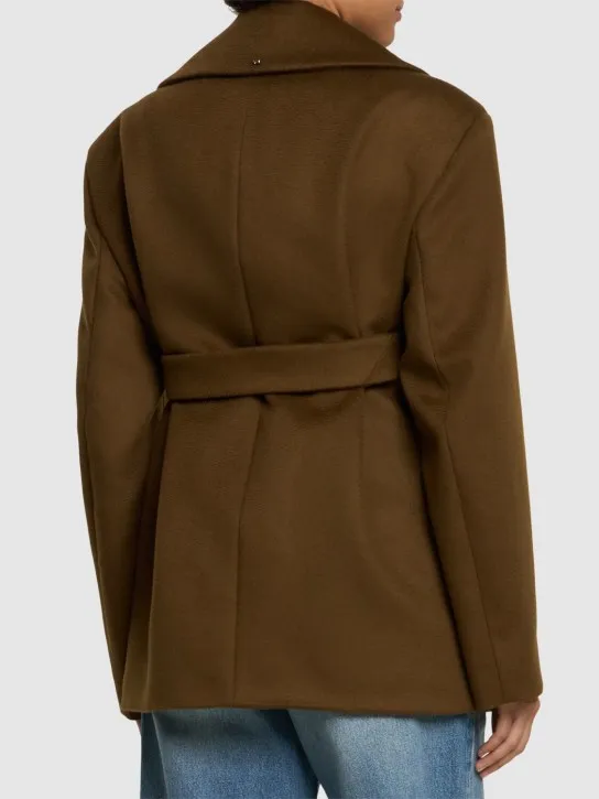Sportmax   Orchis double breast wool short coat 