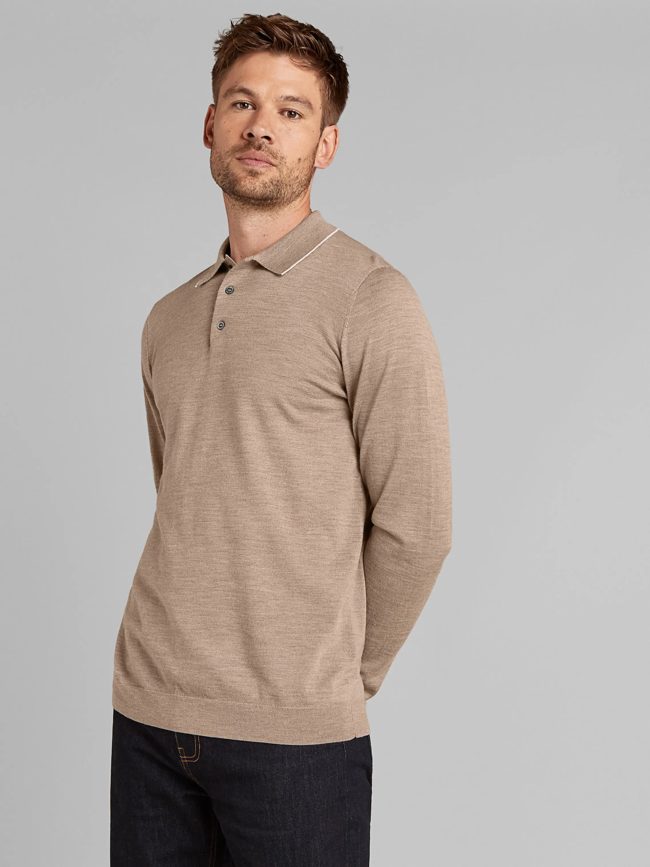 Super Fine Merino Wool Polo