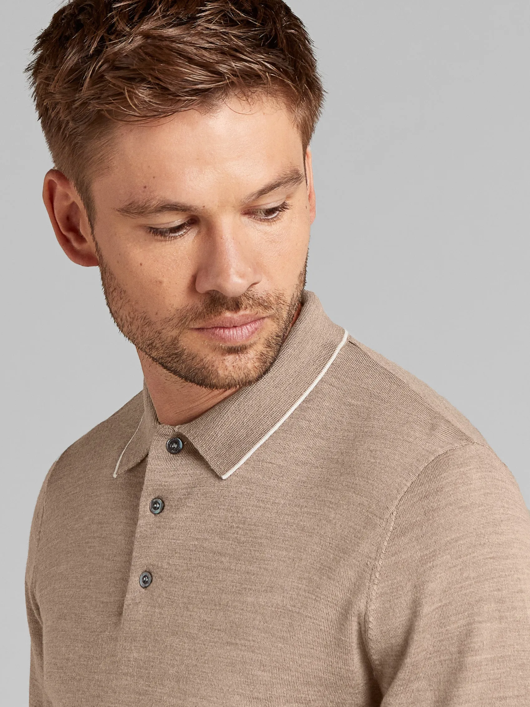 Super Fine Merino Wool Polo