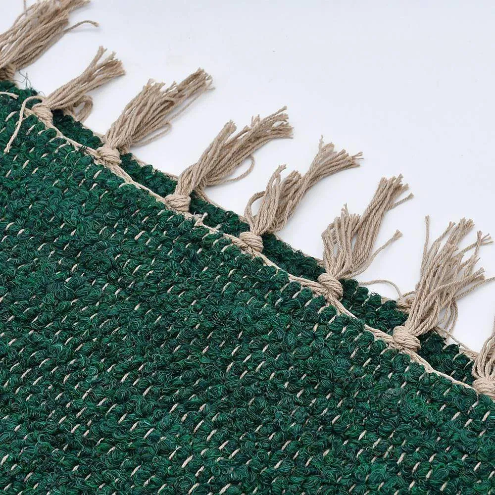 Tapis Artisanal - Vert bouteille