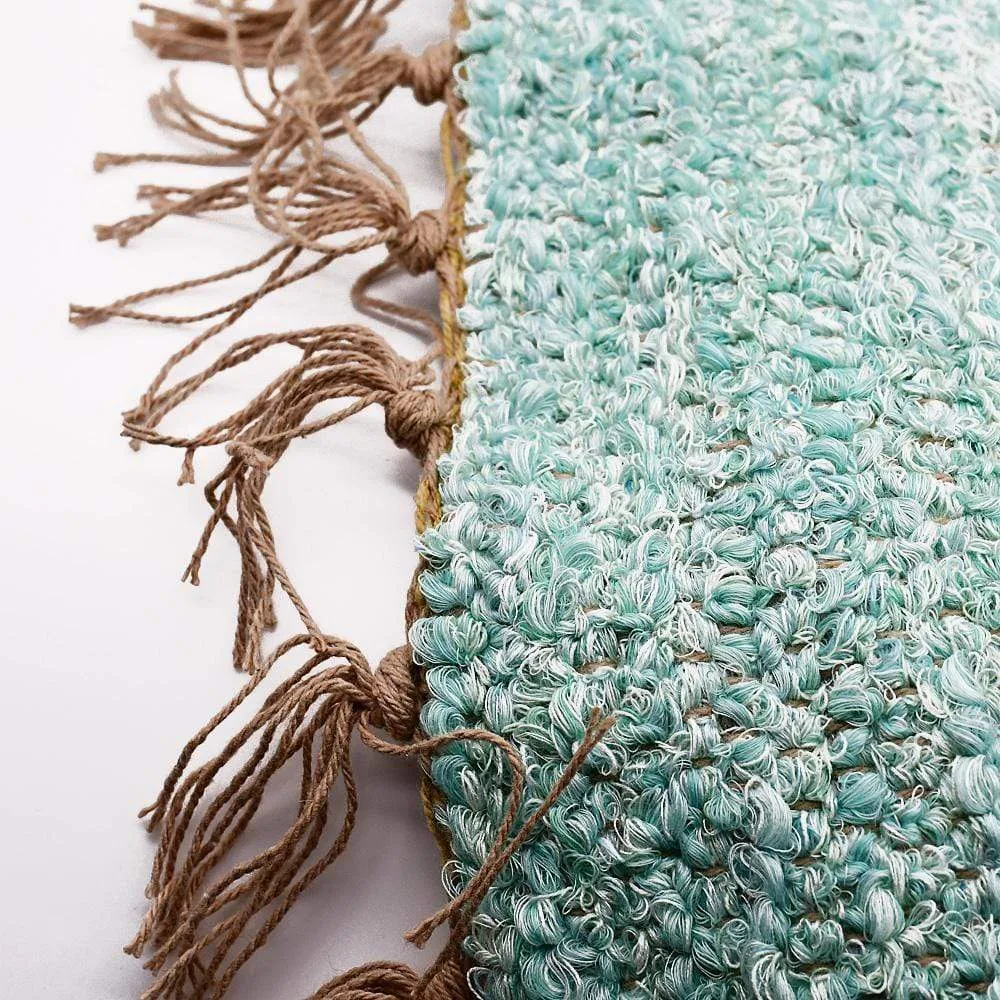 Tapis Artisanal - Vert d'eau