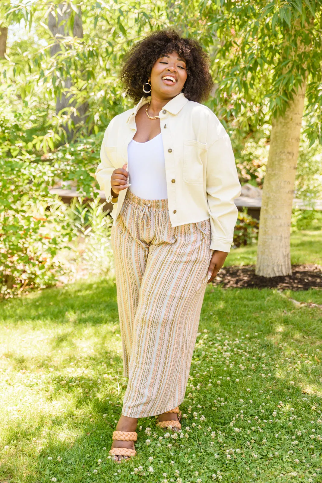 TTYL Cropped Jacket In Natural