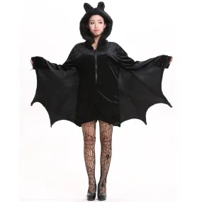 Vampire Bat Costumes Hooded Jumpsuit Adults and Kids