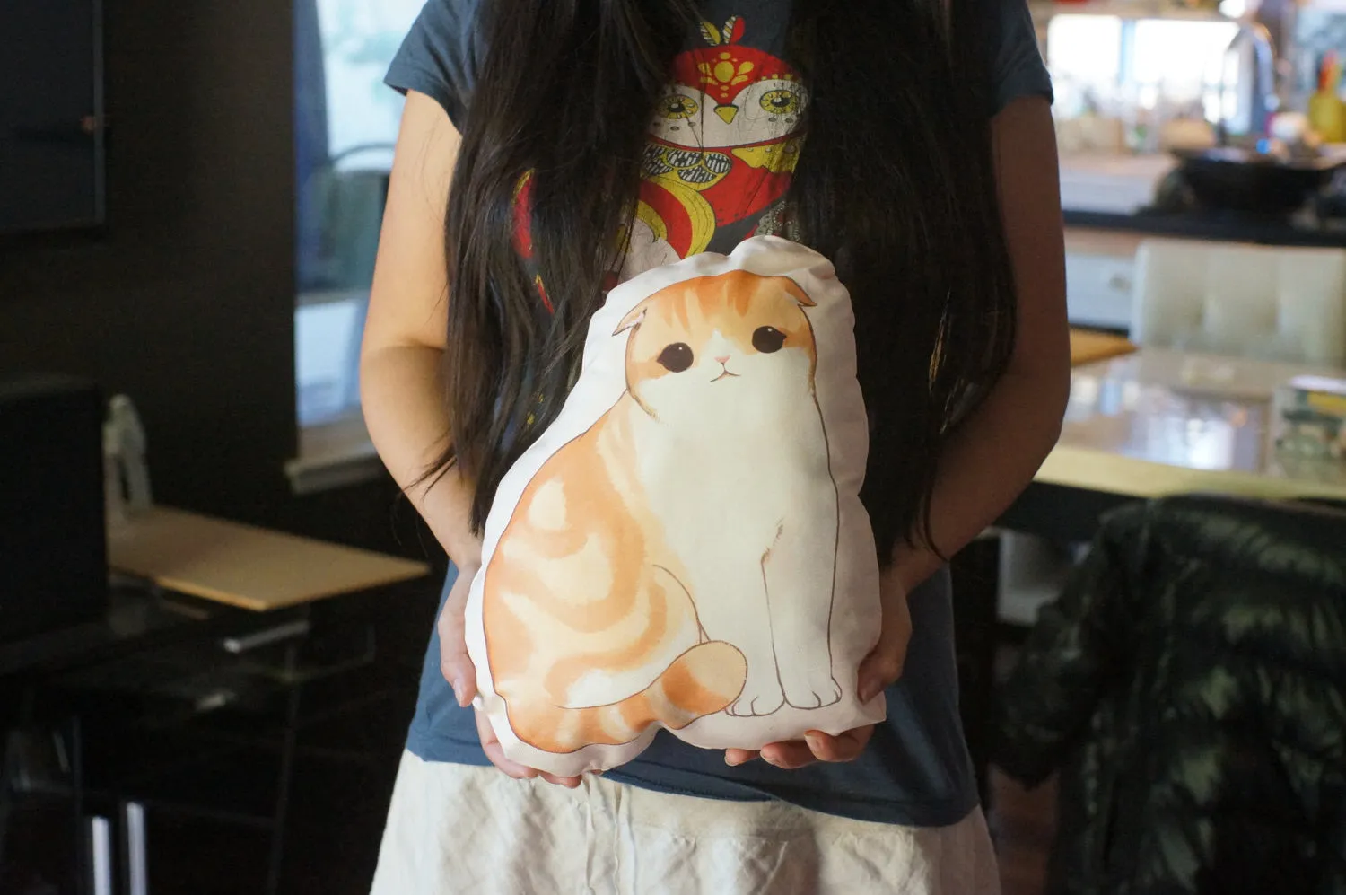 Waffles the Cat Pillow