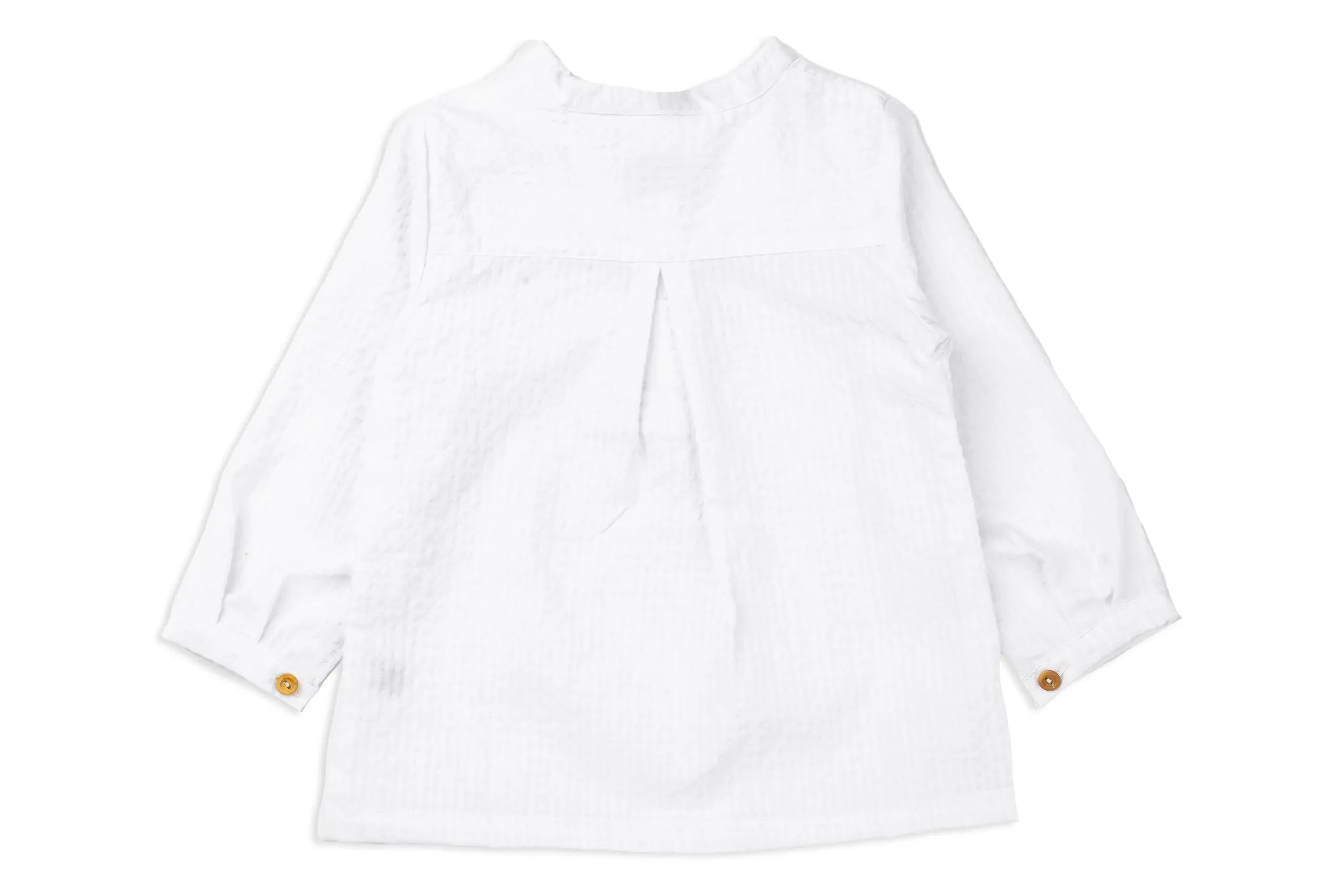 White Gingham Polo Shirt