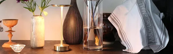 Wireless Table Lamp - Dimmable & Rechargeable Waterproof Desk Light