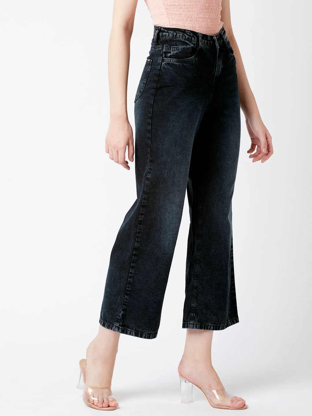 Women High-Rise Wide Leg Jeans